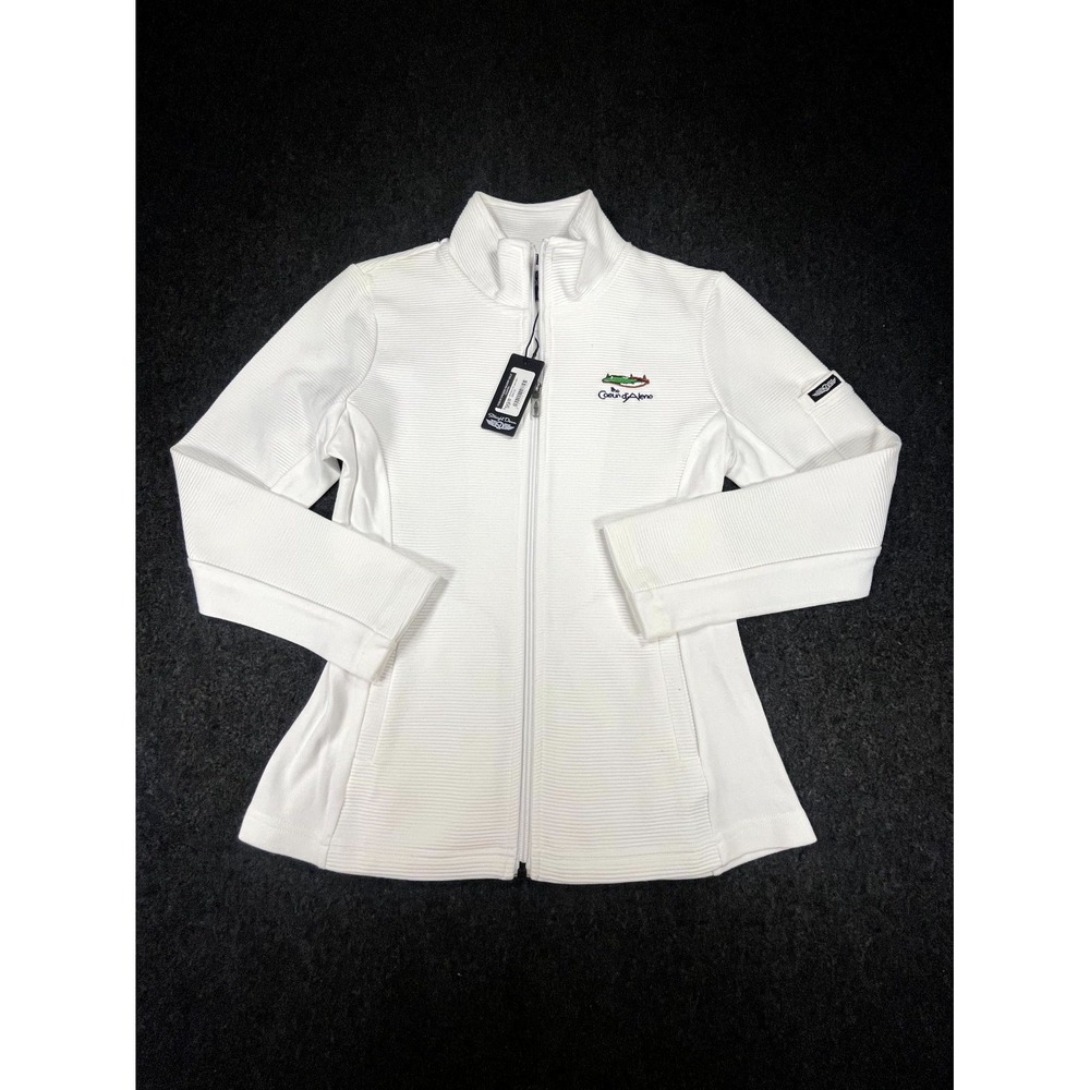 Straight Down Swing Jacket Womens Small White Modern The Coeur D'Alene Full Zip
